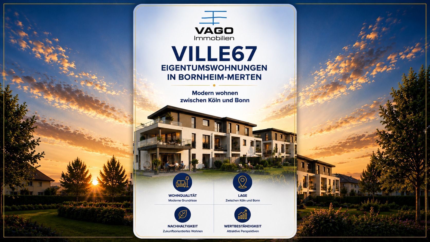 VILLE67: Moderne Eigentumswohnungen in Bornheim-Merten VILLE67 Eigentumswohnungen in Bornheim-Merten