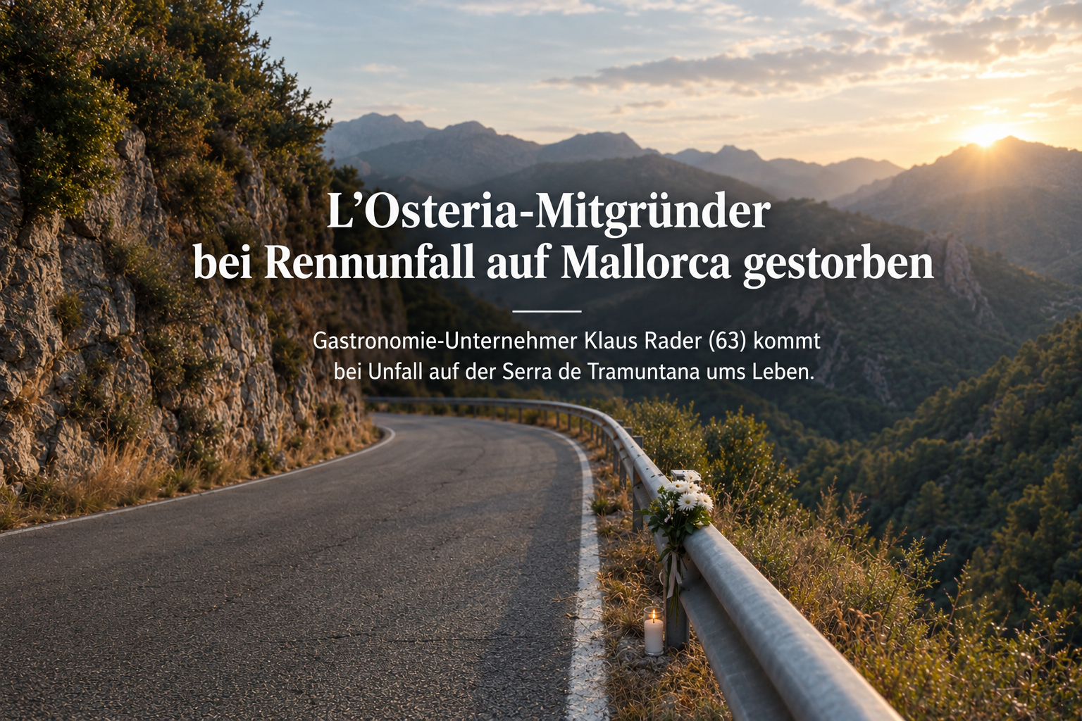 L’Osteria-Mitgründer Klaus Rader bei Rennunfall auf Mallorca gestorben L’Osteria-Mitgründer Klaus Rader bei Rennunfall auf Mallorca gestorben